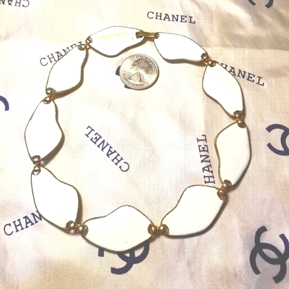 DESIGNER Signed K Denning Fused Enamel Glass Necklace - Picture 3 of 6